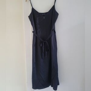 Abercrombie & Fitch Black V-Neck Slip Dress